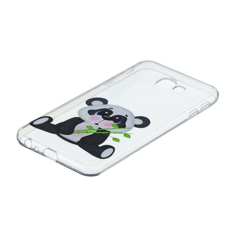 Силиконовый (TPU) чехол Deexe Pretty Glossy для Samsung Galaxy J4+ (J415) - Panda Holding Bamboo: фото 3 из 5