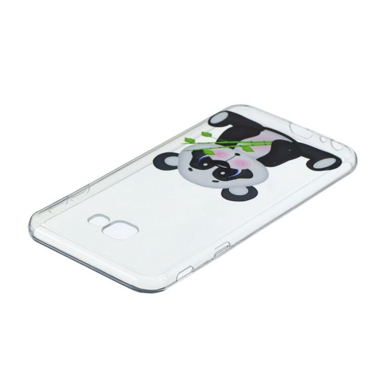 Силиконовый (TPU) чехол Deexe Pretty Glossy для Samsung Galaxy J4+ (J415) - Panda Holding Bamboo: фото 4 из 5