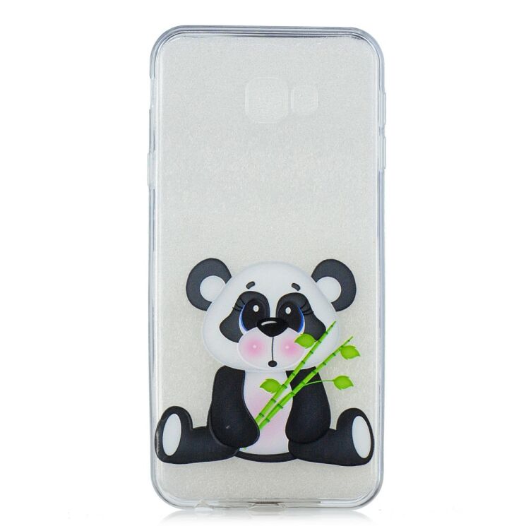 Силиконовый (TPU) чехол Deexe Pretty Glossy для Samsung Galaxy J4+ (J415) - Panda Holding Bamboo: фото 2 из 5