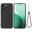 Силиконовый (TPU) чехол Deexe Silicone Case для OPPO Reno 15 F/FS - Black (405800B)