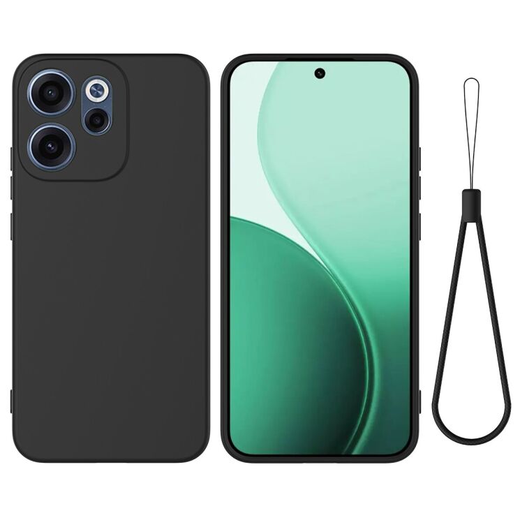 Силиконовый (TPU) чехол Deexe Silicone Case для OPPO Reno 15 F/FS - Black: фото 1 из 9