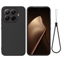 Силіконовий (TPU) чохол Deexe Silicone Case для Xiaomi 15T Pro - Black: фото 1 з 9