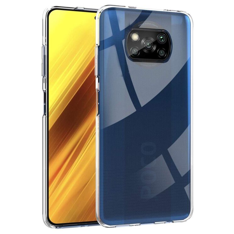 Силиконовый (TPU) чехол Deexe UltraThin для Xiaomi Poco X3 / Poco X3 Pro - Transparent: фото 1 из 5