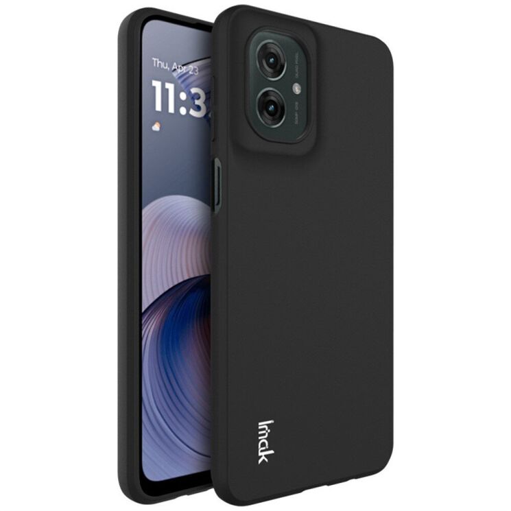 Силиконовый (TPU) чехол IMAK UC-3 Series для Motorola Moto G55 - Black: фото 1 из 10