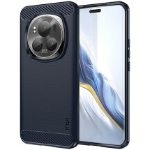 Силиконовый (TPU) чехол MOFI Carbon Fiber для Honor Magic 6 Pro - Blue: фото 1 из 9