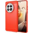 Силиконовый (TPU) чехол MOFI Carbon Fiber для OnePlus 13 - Red (373013R)