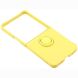 Силиконовый (TPU) чехол с кольцом Deexe Color Shell (FF) для Samsung Galaxy Flip 8 - Yellow (423529Y). Фото 4 из 5