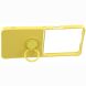 Силиконовый (TPU) чехол с кольцом Deexe Color Shell (FF) для Samsung Galaxy Flip 8 - Yellow (423529Y). Фото 3 из 5