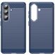 Силиконовый (TPU) чехол UniCase Carbon для Samsung Galaxy S26 - Blue (404213L). Фото 2 из 8