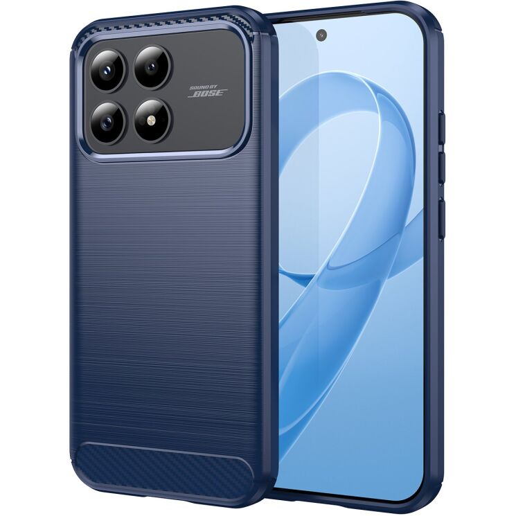 Силиконовый (TPU) чехол UniCase Carbon для Xiaomi Poco F9 Pro - Blue (430701L) Силиконовый (TPU) чехол UniCase Carbon для Xiaomi Poco F9 Pro - Blue: фото 1 из 8