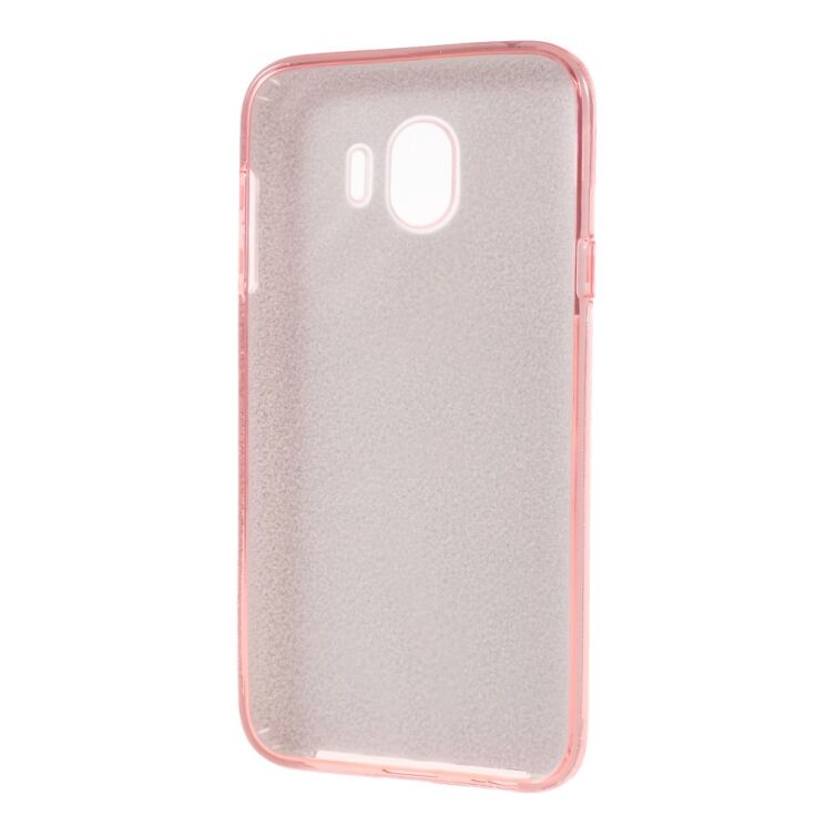 Силиконовый (TPU) чехол UniCase Glitter Cover для Samsung Galaxy J4 2018 (J400) - Rose Gold: фото 3 из 4