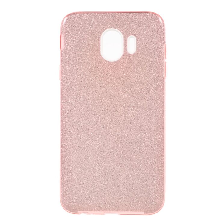 Силиконовый (TPU) чехол UniCase Glitter Cover для Samsung Galaxy J4 2018 (J400) - Rose Gold: фото 1 из 4