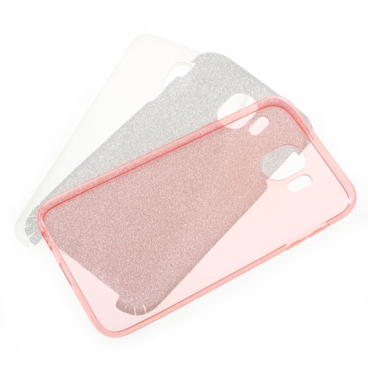 Силиконовый (TPU) чехол UniCase Glitter Cover для Samsung Galaxy J4 2018 (J400) - Rose Gold: фото 4 из 4