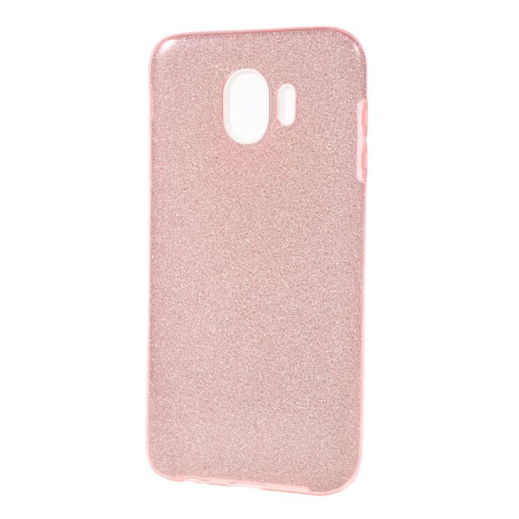 Силиконовый (TPU) чехол UniCase Glitter Cover для Samsung Galaxy J4 2018 (J400) - Rose Gold: фото 2 из 4