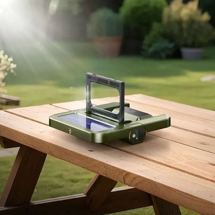 Светодиодная лампа Hoco DL22 Solar Powered (5000mAh) - Green: фото 11 из 11