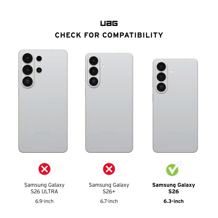 Ударостійкий чохол URBAN ARMOR GEAR Monarch Pro MagSafe для Samsung Galaxy S26 (S942) 214515114242 - Carbon Fiber: фото 5 з 10