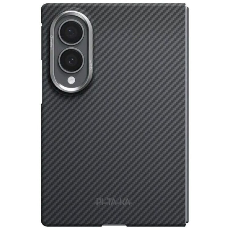 Ультратонкий чехол Pitaka Edge Case (FF) для Samsung Galaxy Fold 8 (FBWFOLD8) - Black / Grey (Twill): фото 2 из 12