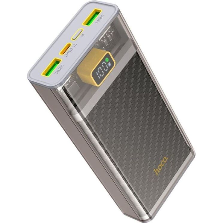 Зовнішній акумулятор Hoco J103A PD20W + 22.5W (20000mAh) - Gray (995725H) Зовнішній акумулятор Hoco J103A PD20W + 22.5W (20000mAh) - Gray: фото 1 з 8