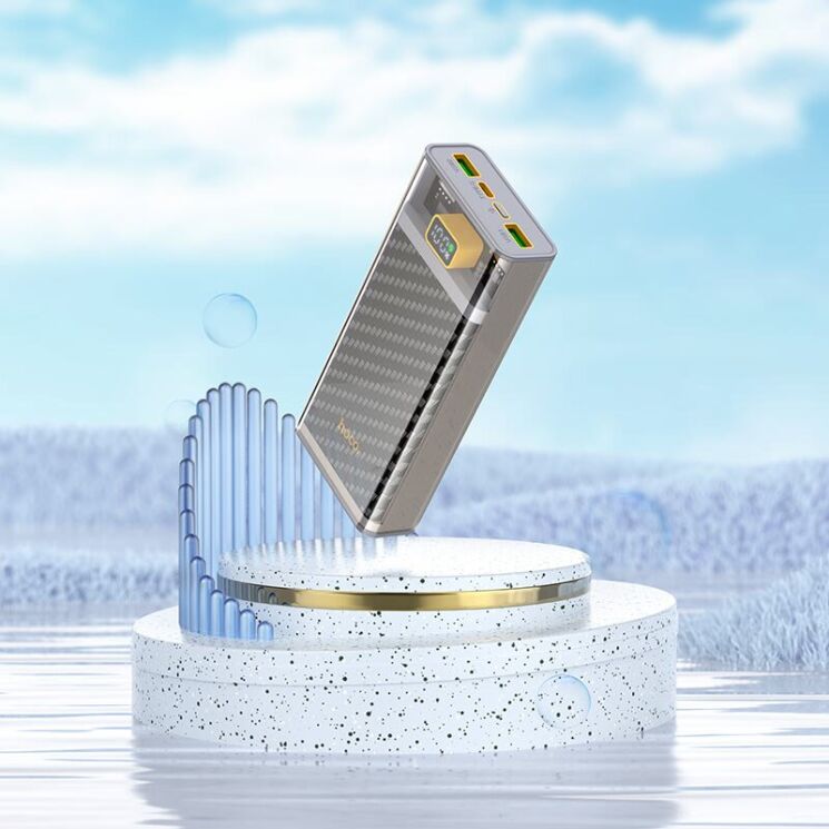 Зовнішній акумулятор Hoco J103A PD20W + 22.5W (20000mAh) - Gray (995725H) Зовнішній акумулятор Hoco J103A PD20W + 22.5W (20000mAh) - Gray: фото 7 з 8