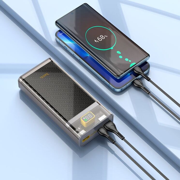 Зовнішній акумулятор Hoco J103A PD20W + 22.5W (20000mAh) - Gray (995725H) Зовнішній акумулятор Hoco J103A PD20W + 22.5W (20000mAh) - Gray: фото 8 з 8