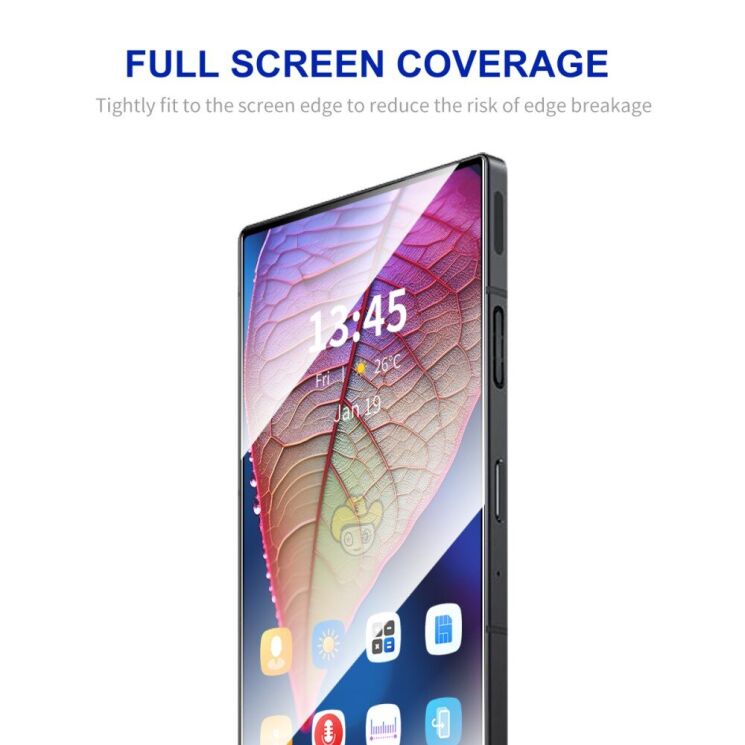 Захисне скло ENKAY Easy Install Full Glue для ZTE Nubia Red Magic 9 Pro - Black: фото 3 из 8