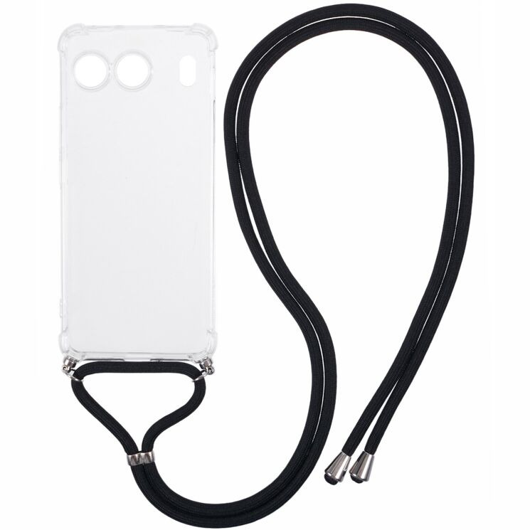 Захисний чохол UniCase AirBag with Strap для OnePlus Nord 4 - Transparent: фото 1 из 5