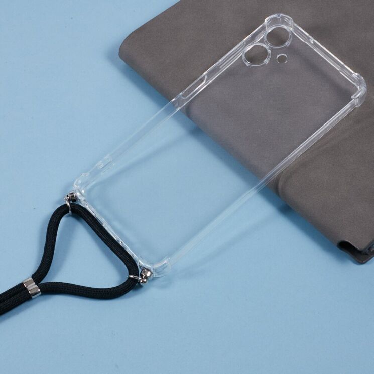 Захисний чохол UniCase AirBag with Strap для Samsung Galaxy A06 (A065) - Transparent: фото 3 из 5
