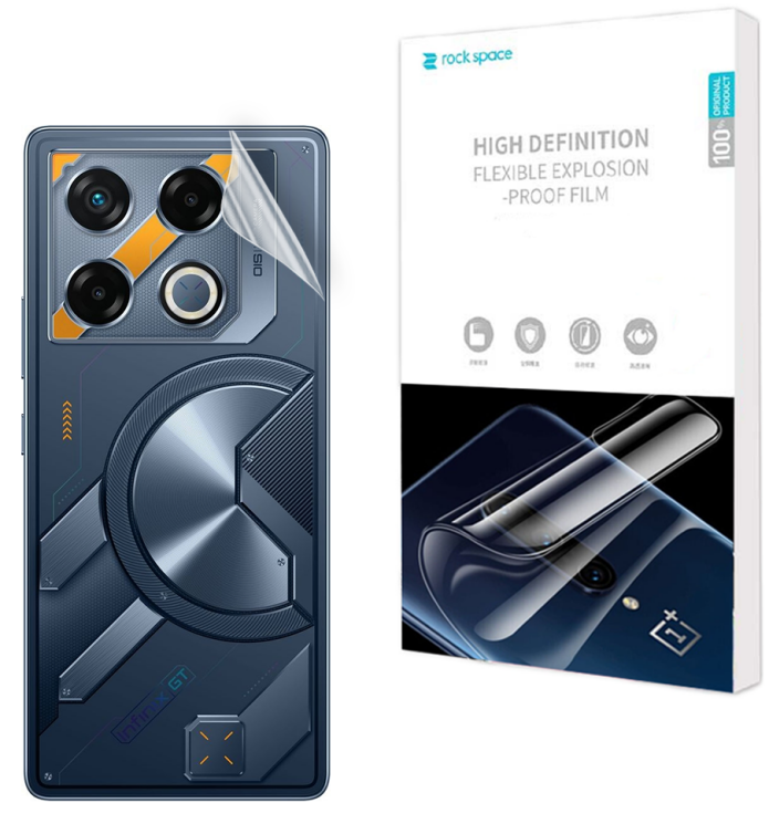 Защитная пленка на заднюю панель RockSpace Explosion-Proof SuperClear для Infinix GT 20 Pro: фото 1 из 9