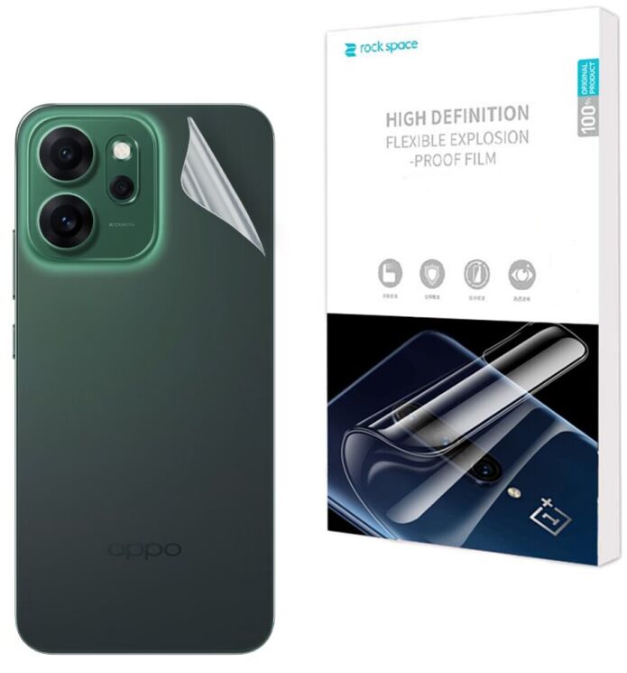 Защитная пленка на заднюю панель RockSpace Explosion-Proof SuperClear для OPPO Reno 14 F/FS: фото 1 из 9