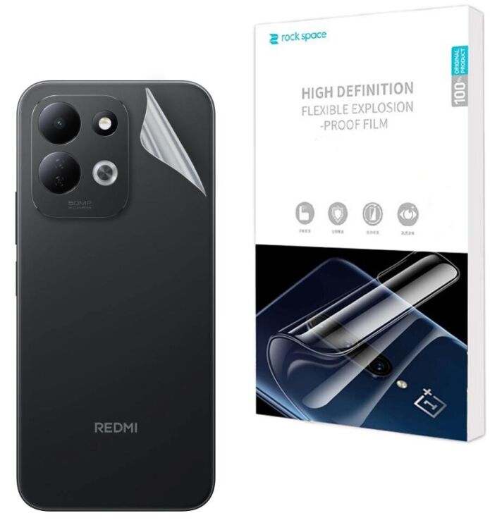 Защитная пленка на заднюю панель RockSpace Explosion-Proof SuperClear для Xiaomi Redmi 17: фото 1 из 9