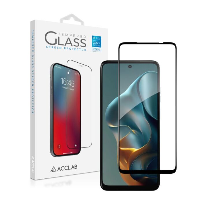 Защитное стекло ACCLAB Full Glue для Motorola Moto G05 - Black: фото 2 из 7