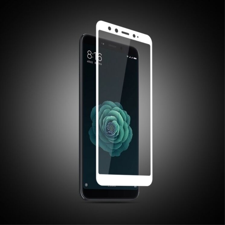 Защитное стекло AMORUS Full Glue Tempered Glass для Xiaomi Mi 6X / Mi A2 - White: фото 2 из 3
