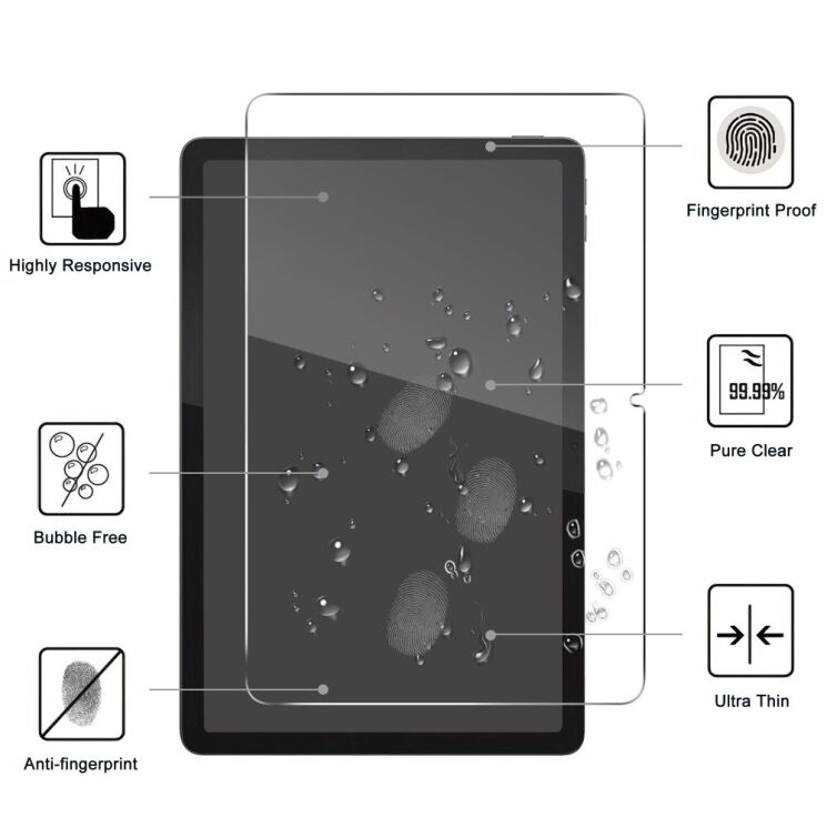 Защитное стекло Deexe Clear Glass для Lenovo Tab (TB311): фото 2 из 3