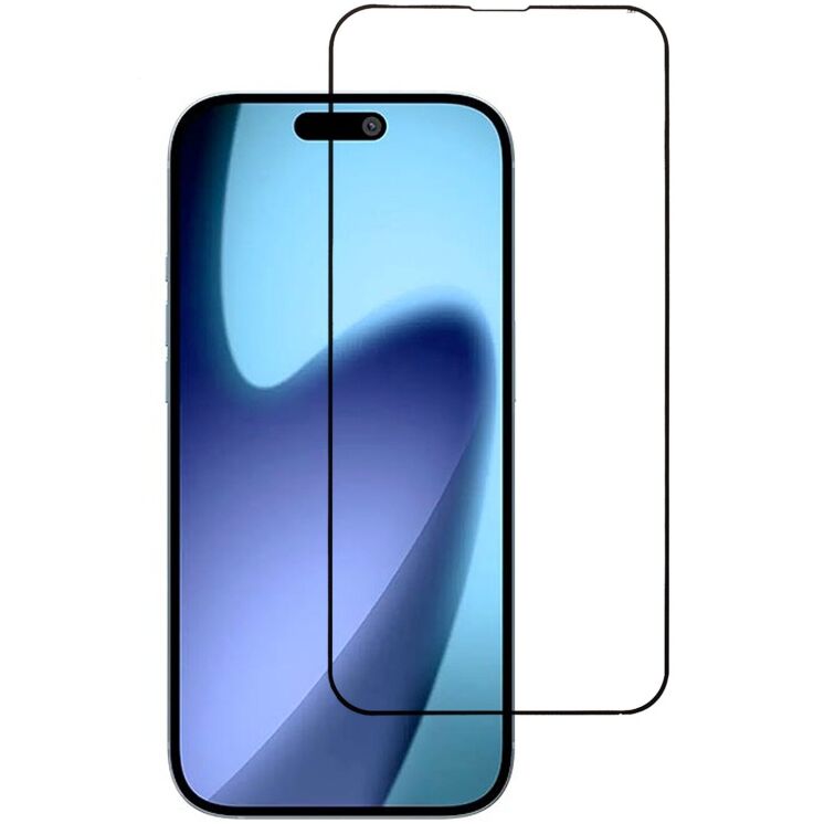 Защитное стекло Deexe Full Glue Coverage для Apple iPhone 17 Pro - Black: фото 1 из 7