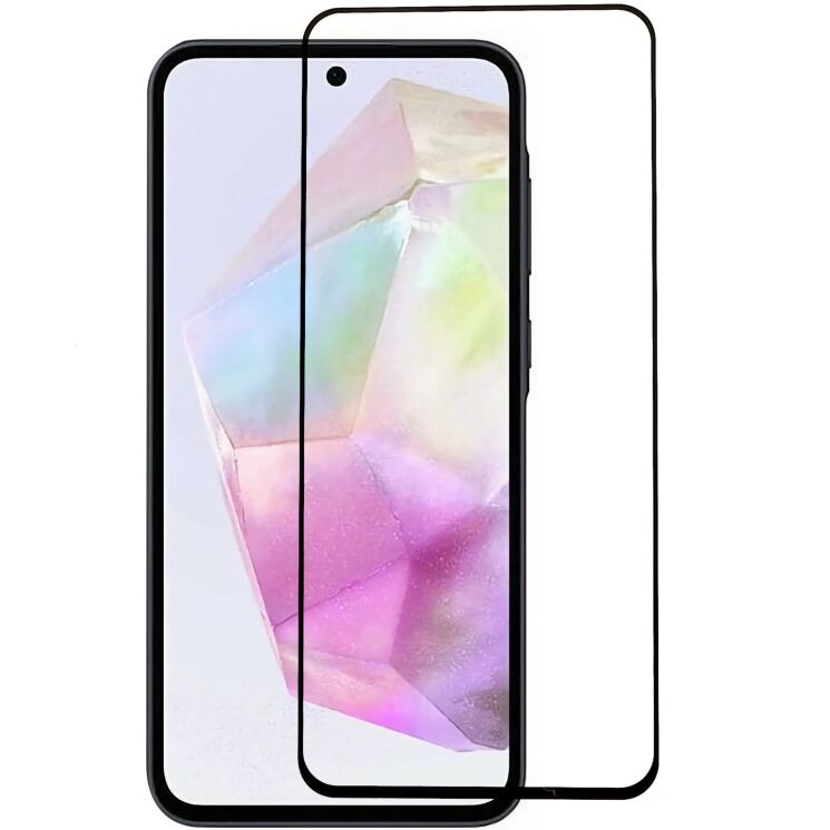 Захисне скло Deexe Full Glue Coverage для Samsung Galaxy S25 FE (S731) - Black: фото 1 з 6