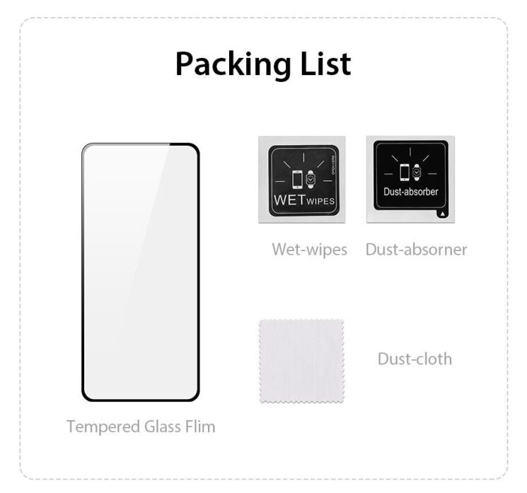 Захисне скло DUX DUCIS Full Glue для Realme 12 / 12 Plus - Black: фото 8 з 9