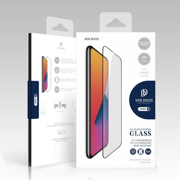 Захисне скло DUX DUCIS Full Glue для Realme 12 / 12 Plus - Black: фото 9 з 9