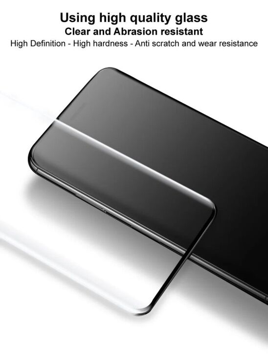 Защитное стекло IMAK 3D Curved Full Covering для Xiaomi Redmi Note 14 Pro 5G / Note 14 Pro Plus / Poco X7: фото 5 из 10