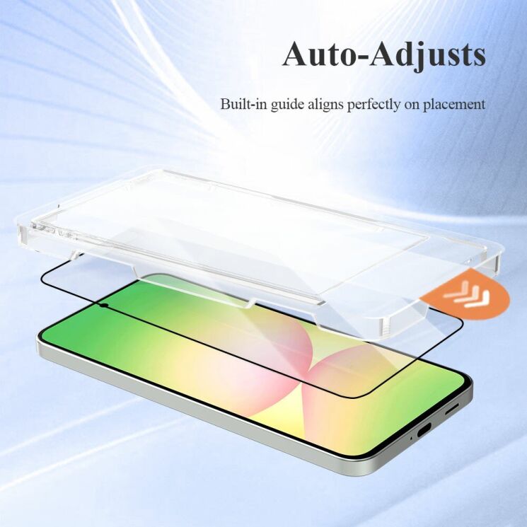 Защитное стекло LEREACH Tempered Glass Full Screen Protector для Samsung Galaxy A57 (A576) - Black (409913B) Защитное стекло LEREACH Tempered Glass Full Screen Protector для Samsung Galaxy A57 (A576) - Black: фото 6 из 11