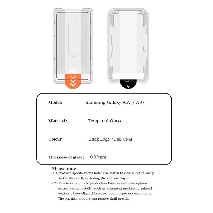 Защитное стекло LEREACH Tempered Glass Full Screen Protector для Samsung Galaxy A57 (A576) - Black (409913B) Защитное стекло LEREACH Tempered Glass Full Screen Protector для Samsung Galaxy A57 (A576) - Black: фото 11 из 11