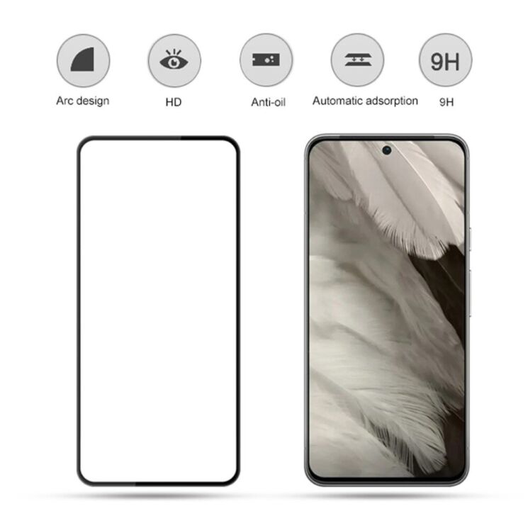 Защитное стекло MOCOLO Full Glue Cover для Google Pixel 8 - Black: фото 3 из 10