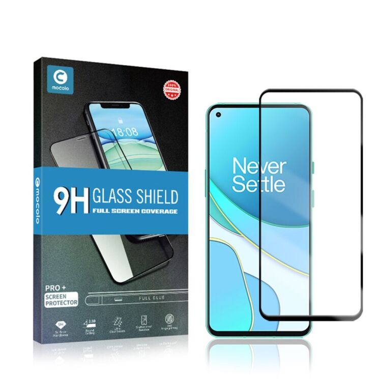 Защитное стекло MOCOLO Full Glue Cover для OnePlus 8T - Black: фото 7 из 7