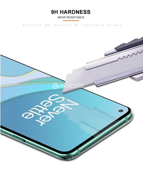 Защитное стекло MOCOLO Full Glue Cover для OnePlus 8T - Black: фото 6 из 7