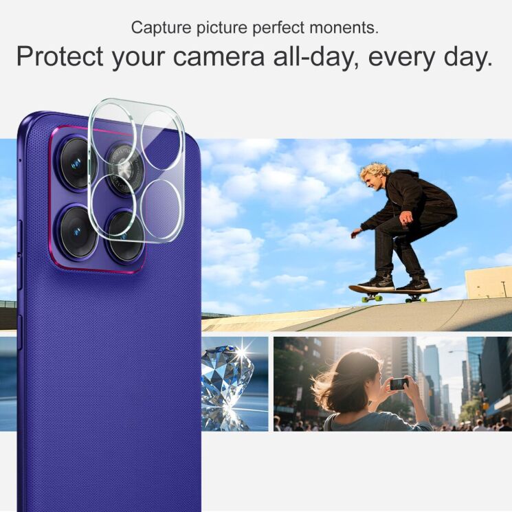 Защитное стекло на камеру IMAK Integrated Lens Protector для Motorola Edge 70 Fusion: фото 4 из 7