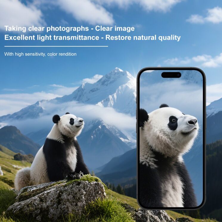 Защитное стекло на камеру IMAK Lens Protector для iPhone Air - Black: фото 7 из 8
