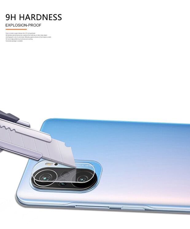 Защитное стекло на камеру MOCOLO Lens Protector для Xiaomi Poco F3 / Redmi K40 / Redmi K40 Pro: фото 9 из 11