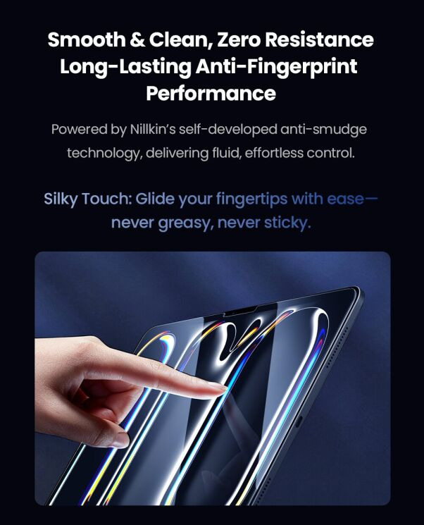 Защитное стекло NILLKIN Amazing H+ Pro (FT) для iPad Pro 13 M5/M4 (2025/2024) / Air 13 M4/M3/M2 (2026/2025/2024): фото 15 из 22