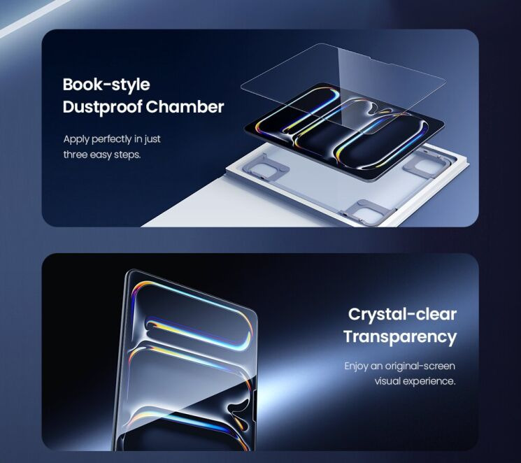Защитное стекло NILLKIN Amazing H+ Pro (FT) для iPad Pro 13 M5/M4 (2025/2024) / Air 13 M4/M3/M2 (2026/2025/2024): фото 7 из 22