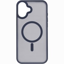 Защитный чехол 2Е Soft Touch MagSafe для iPhone 16 Plus - Dark Blue: фото 1 из 4