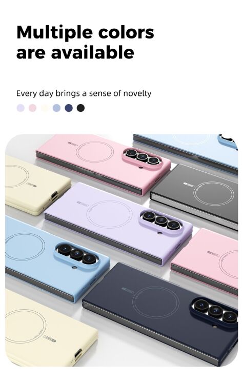 Захисний чохол ABEEL Lyra Skin with MagSafe (FF) для Samsung Galaxy Fold 8 Ultra - Pink (424007P) Захисний чохол ABEEL Lyra Skin with MagSafe (FF) для Samsung Galaxy Fold 8 Ultra - Pink: фото 3 з 9